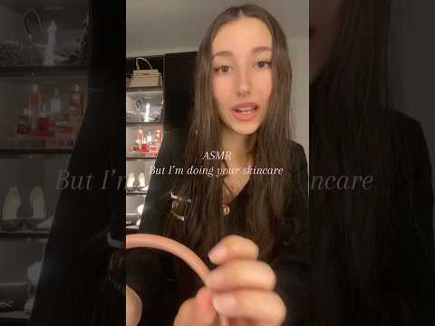 Asmr doing your skincare 🎀💤 #asmr #relax #triggersforsleep #tingles #tapping #satisfying #skincare