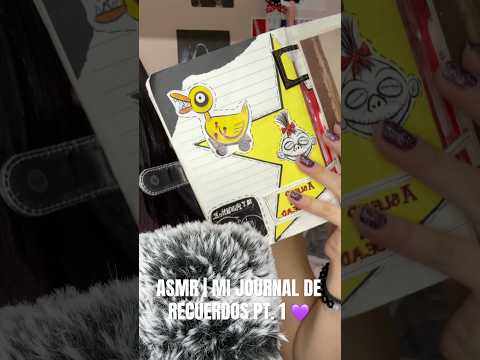 ASMR | JOURNAL DE RECUERDOS 💜 #asmrvideo #journaling #asmr #asmrsounds #asmrcommunity