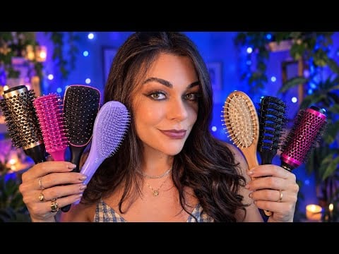 ASMR: Amiga Escova Seu Cabelo Com 7 Escovas Até Você Dormir 🪮🎀🪞