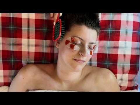 ASMR Pampering My Little Sister with Stocking Stuffers