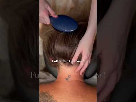 ASMR Soft Spoken Back, Scalp and Nape of Neck Video. 🫶#asmr #relaxing #haircare #softspoken