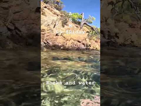 Lo-fRiday ASMR 🌙 Rocks and water #watersounds #asmr #lofiasmr #vacation