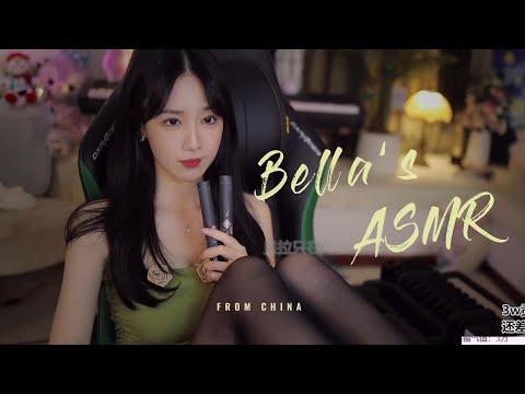 【贝拉小姐姐 ASMR】吸溜、双管齐下、刮腿毛