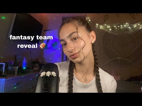 asmr fantasy football team reveal 