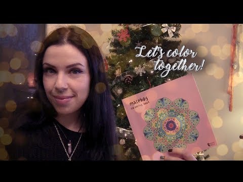 ASMR Let's color together! 🖍📖 (whispering eng)