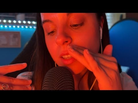 ASMR Visual y Mouth Sounds con Susurros MUY CERCA del micro y Palito del Sueño ♡