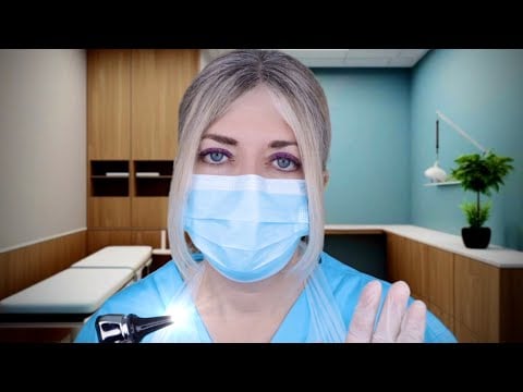 ASMR Ear Exam, Deep Ear Cleaning & Walk-In Clinic Medical Exam - Otoscope, Fizzy Drops, Gloves