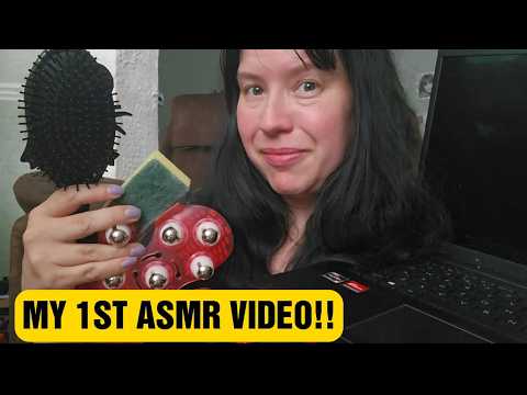 Pretending to do MY 1ST ASMR VIDEO !! ( I have actually done asmr for  over 10 years! )