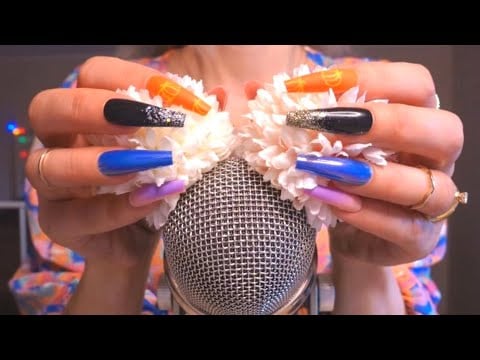 ASMR Brain Massage ❤️ Mic Scratching without Cover, Sponge ASMR, Crunchy Sounds ❤️ No Talking ASMR