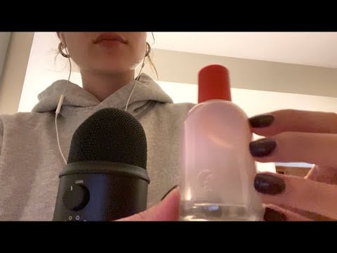 ASMR GLOSSIER HAUL (nyc rambles, unboxing, tapping) 🤍