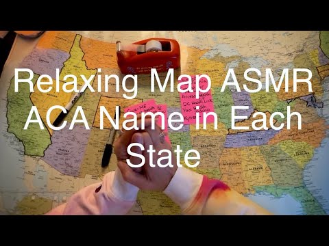 Every State’s Name for the Affordable Care Act, Traced on the Map ~ Soft Spoken ASMR