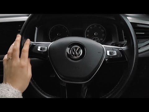 ASMR in the car | VW Polo | whispering, tapping & scratching | Scotland driving ambience