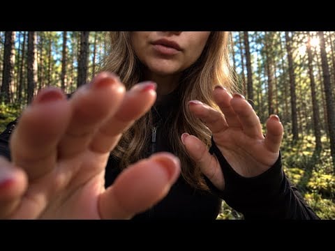 ASMR Hand Movements Outside | No Talking