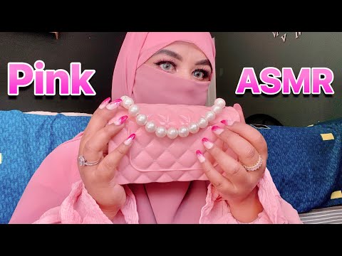 ASMR ( PINK TRIGGERS ONLY) challenge #asmr #asmrtapping #asmrvideo #asmrsounds