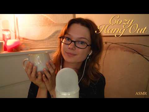 ASMR cozy hangout 🩷 (soft whispers, tapping, yapping as always)
