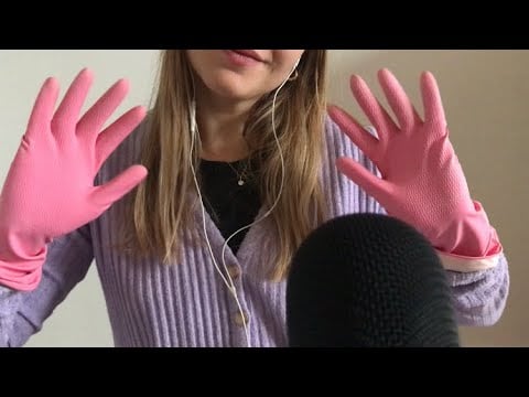 ASMR ✨ - pink rubber gloves and special triggers
