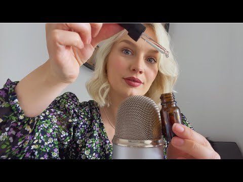 ASMR Tingly Glass Dropper Sounds | Tapping, Lid Sounds, Bubbles & Water Drops