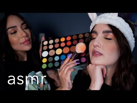 [asmr en español] @Samii Herrera me MAQUILLA! ASMR para DORMIR como un bebé :) Ale ASMR