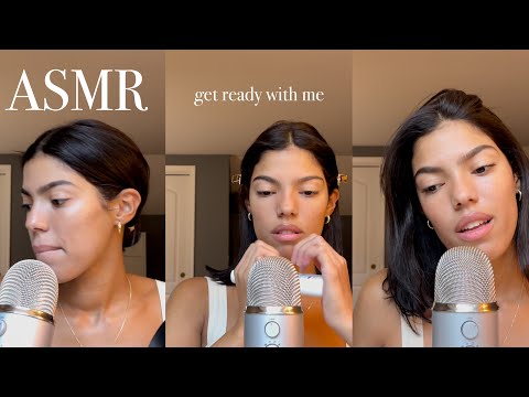 Ambers ASMR: ~ get ready with me✨🤍 soft spoken asmr + tapping