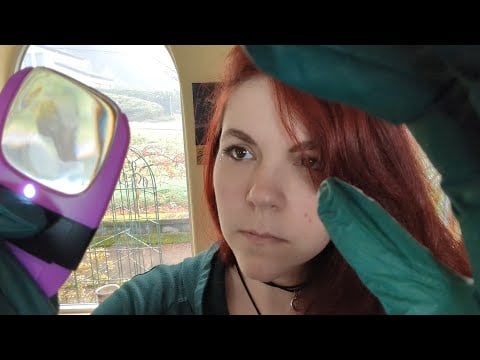 ASMR - 360 Ear, Hair and Face Examination - Measuring, Tweezing, Noting - Gloves - Soft Spoken