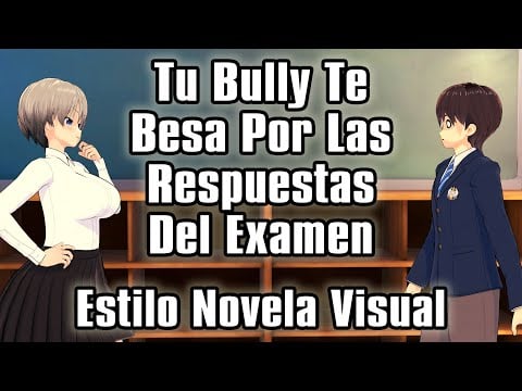 【ASMR】Tu Bully Te Besa Por Las Respuestas Del Examen [F4M] [Enemies to Lovers](Estilo Novela Visual)