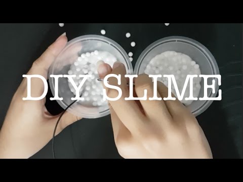 [ASMR] First Attempt DIY Slime Sounds