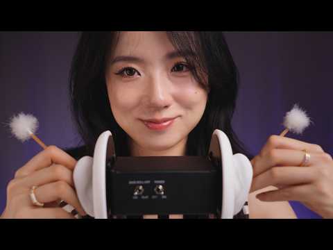 ASMR 3Dio Ear Cleaning & Blowing 👂 deep, detailed, incredibly tingly