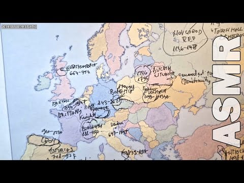 ASMR: Historical Kingdoms of Europe That Disappeared - The Reasons | ASMR History &🗺️map tracing