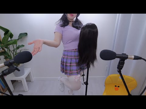 ASMR Standing! Brushing & Scalp Massage! 머리 두피 마사지! 立ってヘアマッサージ!