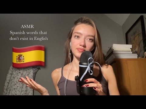 ASMR Spanish Words with No English Translation! | Clicky Whispers + Mic Brushing