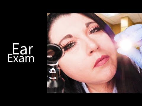 ASMR Nurse Ear Exam (Otoscope, Light Triggers, Gloves, Medical Check Up, Whispering) Medical RP