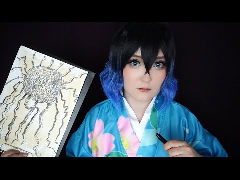 АСМР Иноске нарисует демона 🐗 ASMR Kimetsu no Yaiba RP (SUB)