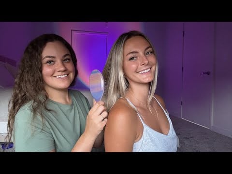 ASMR | Real Person Hair Play & Back Scratching | Maggie is Back 🩷
