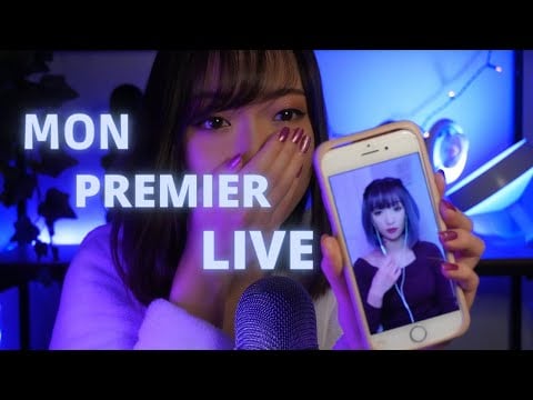 JE RÉAGIS À MON TOUT 1ER LIVE ASMR 😱😂