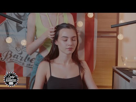 Luxury Touch ASMR Massage by Barber Lady Sandra for Skinny Girls