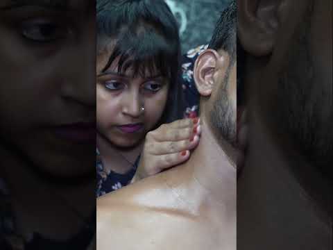 Don't Miss Chaitali's Dark Aura Head Massage & Neck Massage #shorts