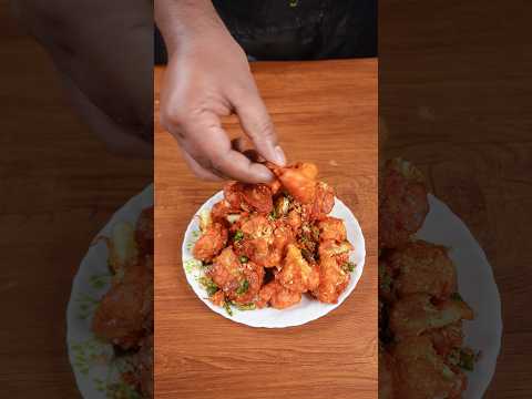 🔥 ASMR Cauliflower 65 | Crispy Gobi 65 | Satisfying Frying Sounds | No Talking #shorts #asmr