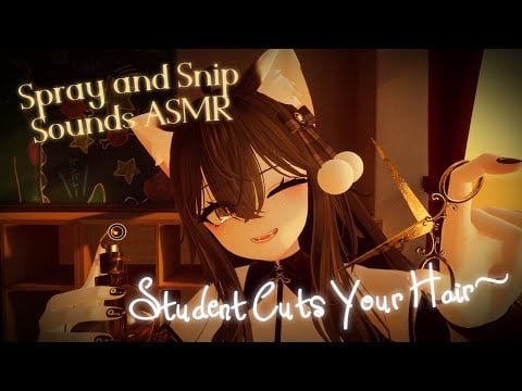 Your Classmate Gives You a Haircut | VRChat 3Dio ASMR