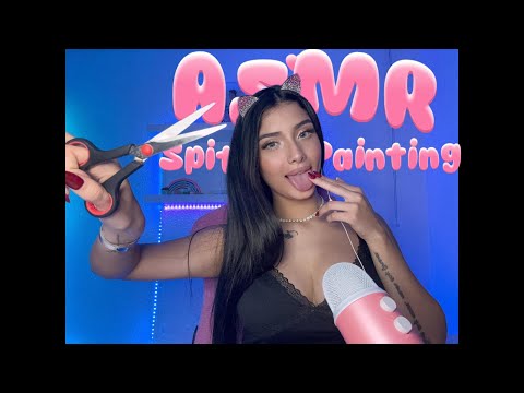 Asmr Spit painting + L4M0 MIS DEDOS/ Atención personalizada