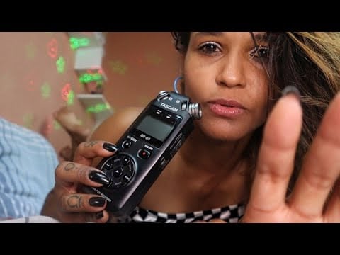 🔥🥱 Este ASMR vai te APAGAR em 5 minutos SOFT SPOKEN Binaural no TASCAM 🔉👂