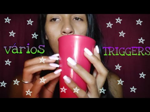 ASMR " TRIGGERS EM 12 MINUTOS / A lot of triggers in 12 minutes