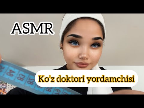 ASMR. Ko’z doktori yordamchisi mashqlarni ko’rsatadi