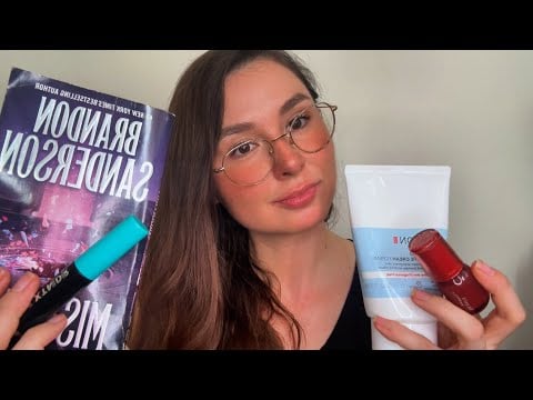 asmr random tingly triggers and favorites; makeup, books, skincare ✨