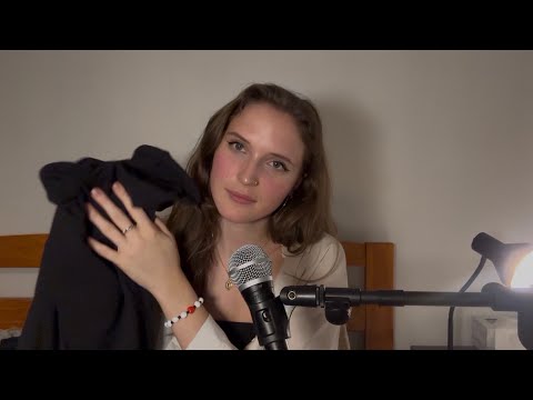 ASMR Chat With Me While I Fold Laundry (soft-spoken, fabric sounds)