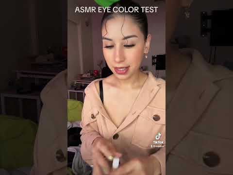 EYE COLOR TEST 🩵 #asmrvideos #pink #asmrtriggers #roleplaying