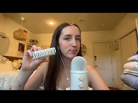 ASMR personal attention (clipping your hair back)