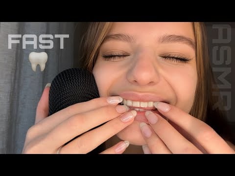 ASMR⊹⋆Fast & Aggressive Teeth Tapping/Scratching {for instant tingles}