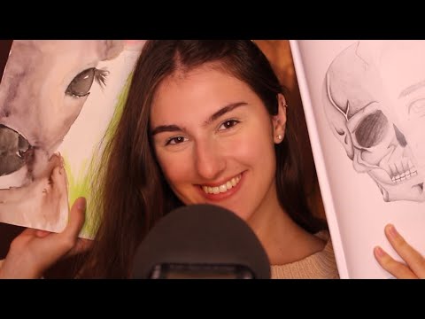 [ASMR] showing you my ’ART‘ 👩🏻‍🎨//whispering //(German/deutsch)