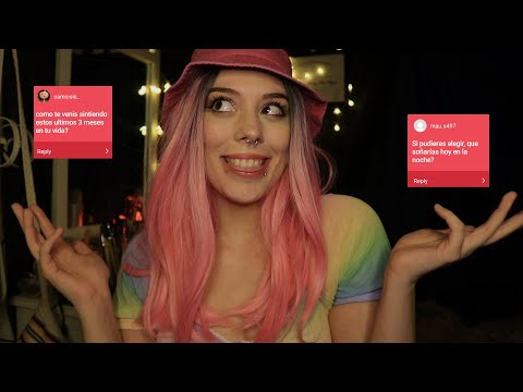 ASMR ❤| Respondiendo preguntas de Instagram + Prueba de luces (finalmente) ✌