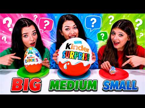 ASMR Big, Medium, Small VS Spicy and Sweet Food Challenge Compilation